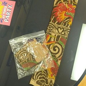 Biker arm sleeve tattoo sleeve costume